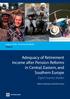 Adequacy of Retirement Income after Pension Reforms in Central, Eastern, and Southern Europe. Eight Country Studies. Finance