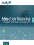 Education Financing: Analysis and Recommendations with Support from