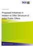 Consultation Paper. Proposed Initiatives in relation to Offer Structure of Initial Public Offers
