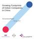 Growing Footprints. in China. Survey-based Report