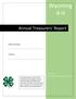 Annual Treasurers Report