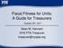 Fiscal Fitness for Units: A Guide for Treasurers