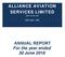 ALLIANCE AVIATION SERVICES LIMITED. ANNUAL REPORT For the year ended 30 June 2018