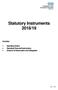 Statutory Instruments 2018/19