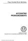 ACCOUNTING PRONOUNCEMENTS