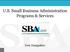 U.S. Small Business Administration Programs & Services. New Hampshire