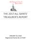 THE 2017 ALL SAINTS TREASURER S REPORT