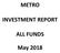 METRO INVESTMENT REPORT ALL FUNDS