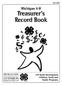 Treasurer s Record Book
