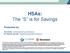 HSAs: The S is for Savings