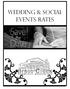 Wedding & Social Events Rates