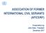 ASSOCIATION OF FORMER INTERNATIONAL CIVIL SERVANTS (AFICS/NY) Presentation by John Dietz, President December 2017