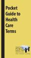 Pocket Guide to Health Care Terms