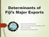 Determinants of Fiji s Major Exports