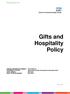Gifts and Hospitality Policy