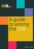A guide to joining the CFA
