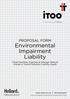 Environmental Impairment Liability