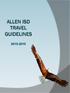 Allen ISD Travel Guidelines