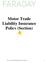 Motor Trade Liability Insurance Policy (Section)