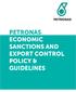 TABLE OF CONTENTS PART I PETRONAS ECONOMIC SANCTIONS AND EXPORT CONTROL POLICY STATEMENT...4