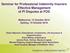 Seminar for Professional Indemnity Insurers Effective Management of PI Disputes at FOS