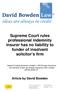 Supreme Court rules professional indemnity insurer has no liability to funder of insolvent solicitor s firm