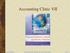 Accounting Clinic VII. McGraw-Hill/Irwin The McGraw-Hill Companies, Inc., 2009 All rights reserved. Clinic 7-1