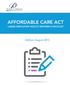 AFFORDABLE CARE ACT LARGE EMPLOYER HEALTH REFORM CHECKLIST. Edition: August 2015