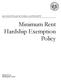 Minimum Rent Hardship Exemption Policy