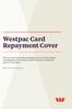Westpac Card Repayment Cover