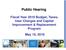 Public Hearing. Fiscal Year 2019 Budget, Taxes, User Charges and Capital Improvement & Replacement Program May 10, 2018