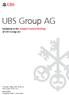 UBS Group AG. Invitation to the Annual General Meeting of UBS Group AG