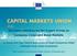 Recommendations by the Expert Group on European Corporate Bond Markets