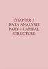 CHAPTER-3 DATA ANALYSIS PART-1 CAPITAL STRUCTURE