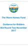 The Warm Homes Fund Guidance for Bidders Bid Round Two November 2017