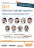 Meet experts from the ECB, EBA, BIS and European Commission and Parliament to discuss current banking regulation topics