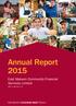 Annual Report East Malvern Community Financial Services Limited. East Malvern Community Bank Branch ABN
