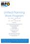 Unified Planning Work Program
