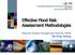 Effective Flood Risk Assessment Methodologies