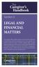 Caregiver s Handbook LEGAL AND FINANCIAL MATTERS