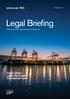 NOVEMBER Legal Briefing. Sharing the Club s legal expertise and experience. Cargo claims under the Turkish Commercial Code
