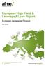 European High Yield & Leveraged Loan Report
