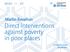 Direct interventions against poverty in poor places