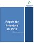 Report for Investors 2Q 2017