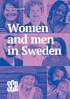 Facts and figures Women and men in Sweden