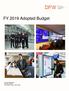 FY 2019 Adopted Budget