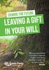 LEAVING A GIFT in your will