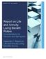 Report on Life and Annuity Living Benefit Riders Considerations for Insurers and Reinsurers