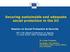 Securing sustainable and adequate social protection in the EU