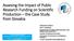 Assesing the Impact of Public Research Funding on Scientific Production the Case Study from Slovakia